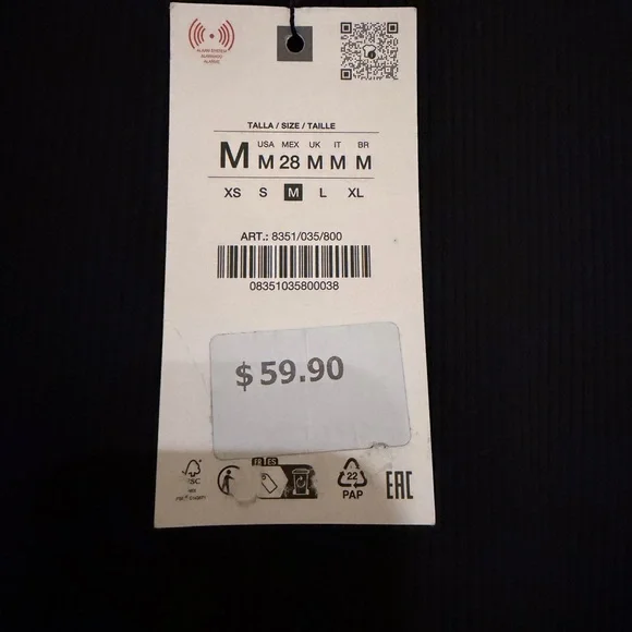 Zara Black Sleeveless Dress NWT - Picture 5 of 5